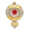 Miss Christmas 5.0 Inch Pc Chatham Reflector Drop In White & Gold Christmas Tree Ornament , Christmas Decor Holiday Christmas Decorations
